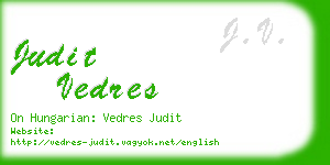 judit vedres business card